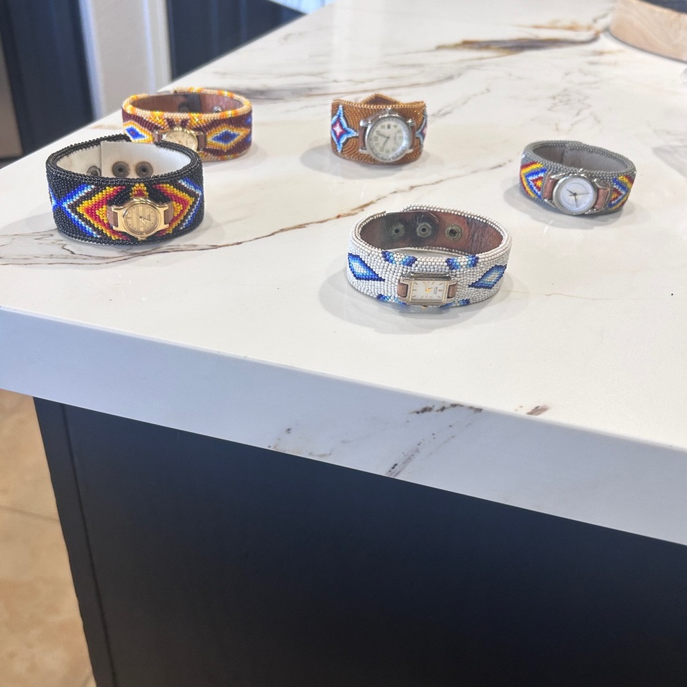 Authentic Navajo Beaded Watches Set